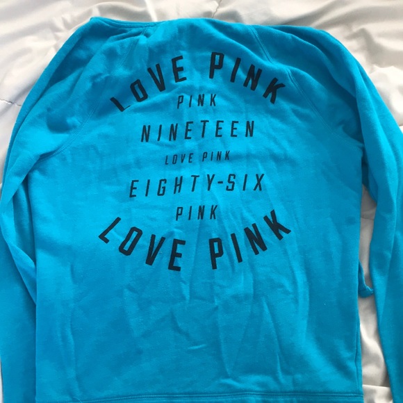 PINK blue sweatshirt - Picture 2 of 2